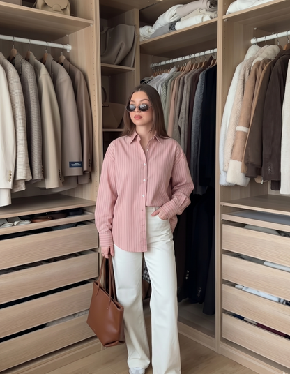 Striped Oversized Shirt – Effortless Everyday Look