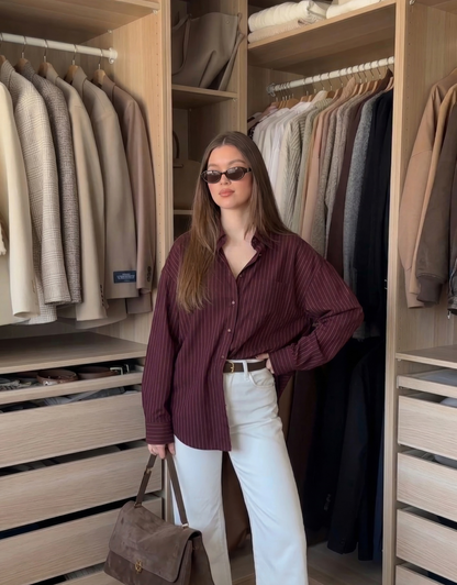 Striped Oversized Shirt – Effortless Everyday Look