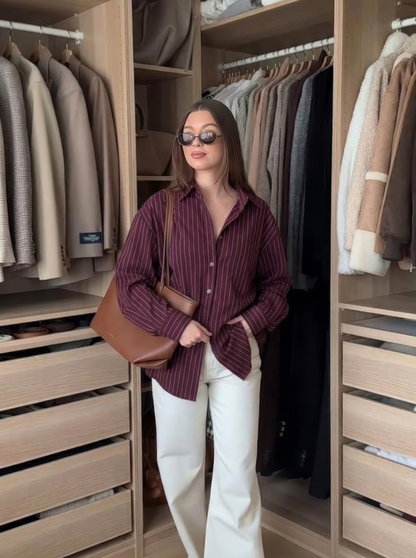 Striped Oversized Shirt – Effortless Everyday Look